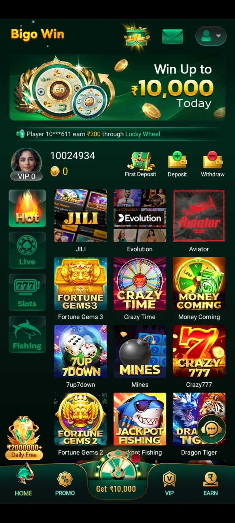 Bigowin game apk
